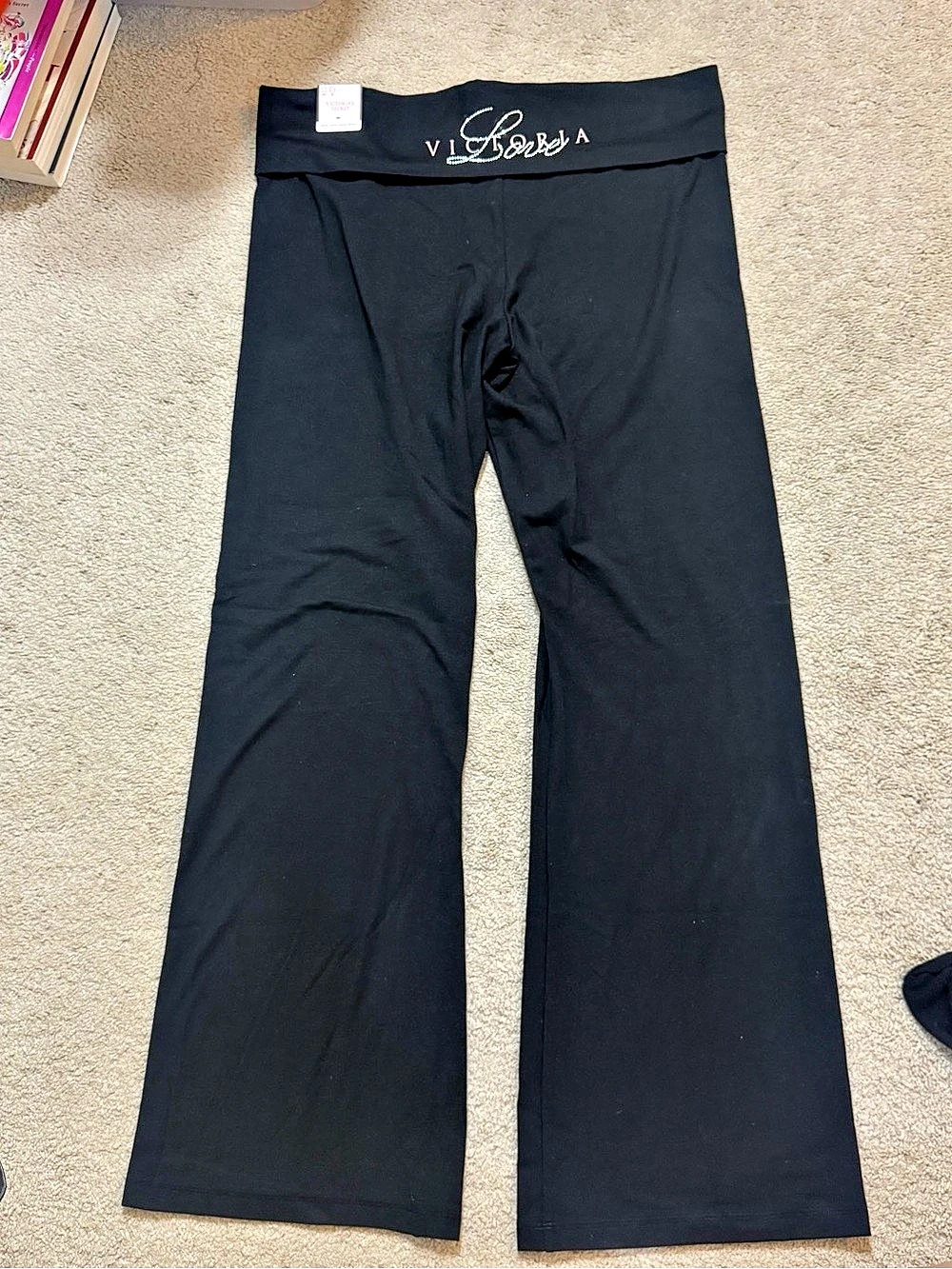 Victoria's Secret Incredible Most-Loved Bootcut Yoga Pants Black Size XL